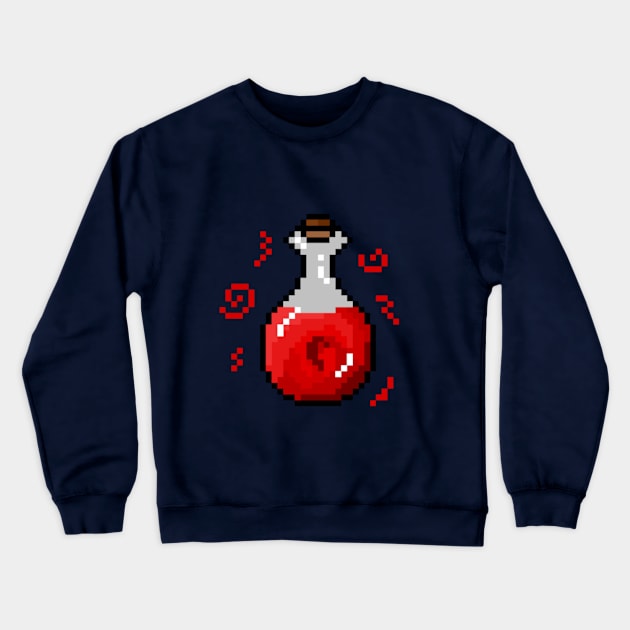 Pixel Art Potion Crewneck Sweatshirt by Myntea